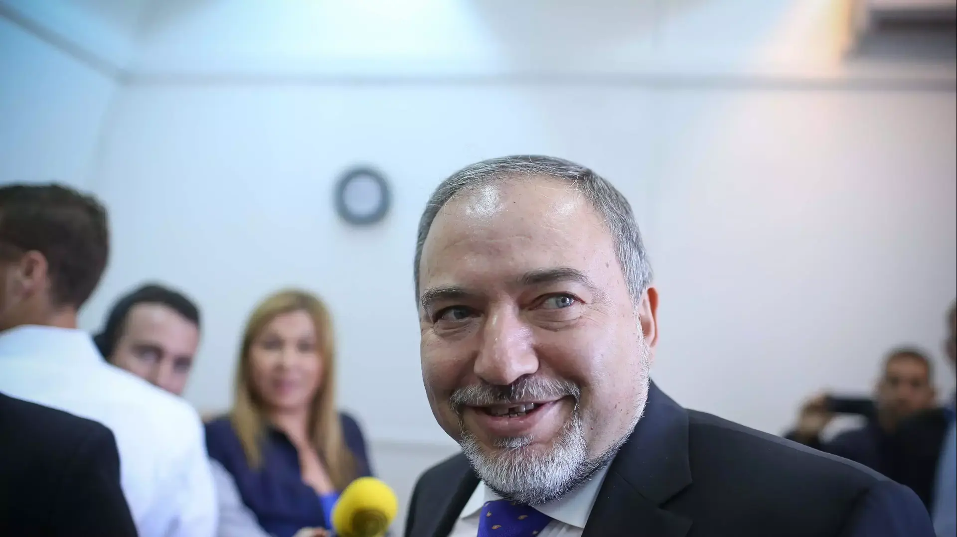 אביגדור ליברמן בבית משפט השלום בירושלים, נובמבר 2013