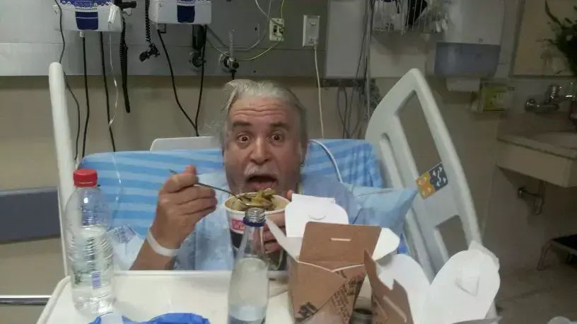 שלמה גרוניך בבית החולים שלמה גרוניך בבית החולים