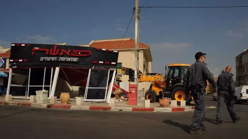 פשיטה על עסקים של משפחות פשע באשקלון. נובמבר 2013 פשיטה על עסקים של משפחות פשע באשקלון. נובמבר 2013