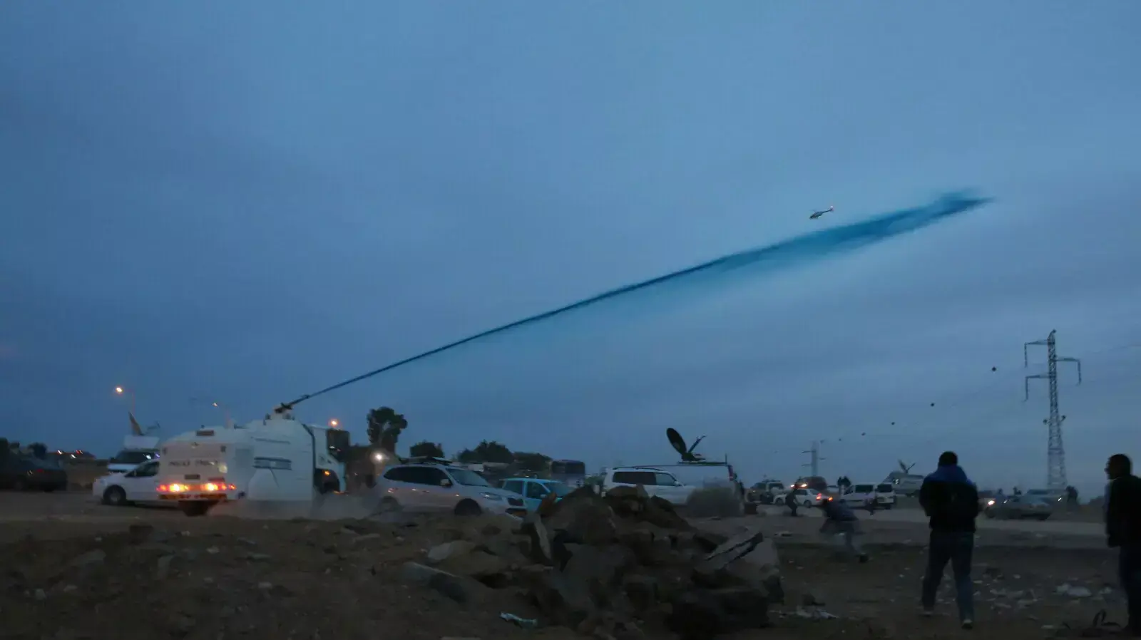 מפגינים נגד תכנית פראוור בצומת חורה בנגב מפגינים נגד תכנית פראוור בצומת חורה בנגב