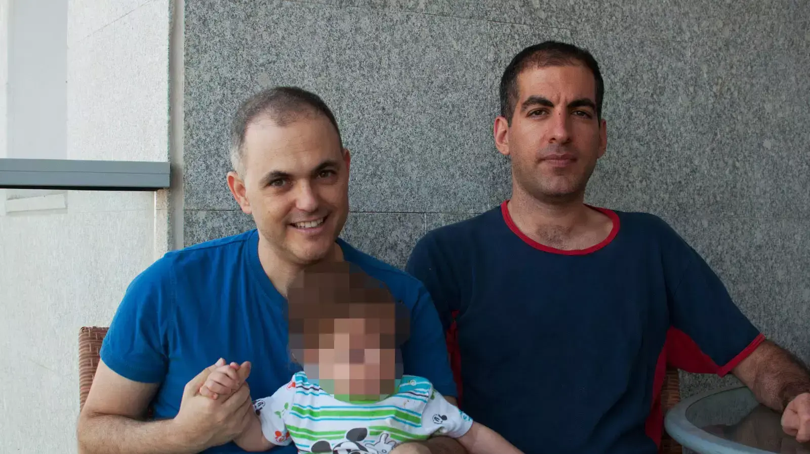 רועי מור, ערן ציקורל ובנם