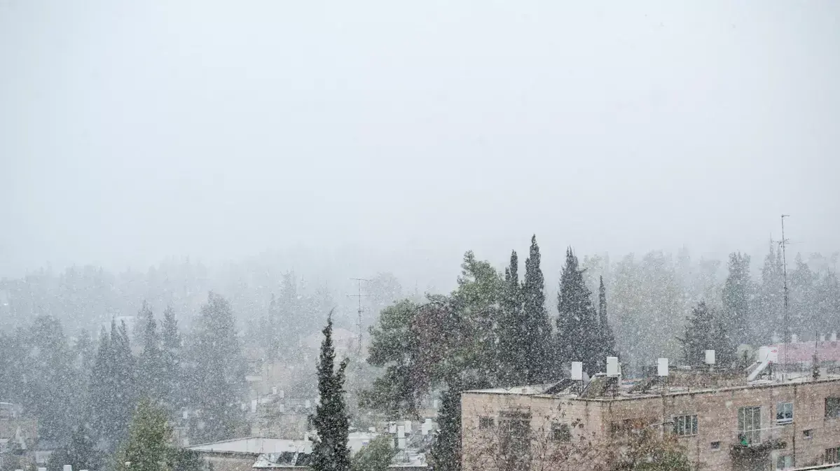 שלג יורד בירושלים שלג יורד בירושלים