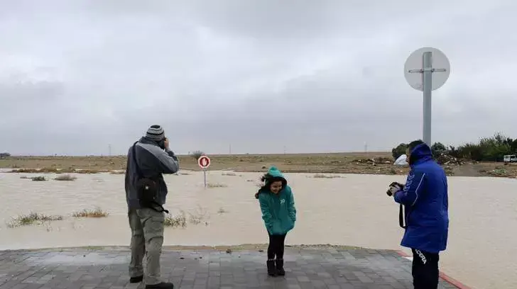 זרימה בנחל באר שבע זרימה בנחל באר שבע