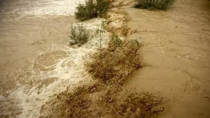 זרימה בנחל באר שבע זרימה בנחל באר שבע