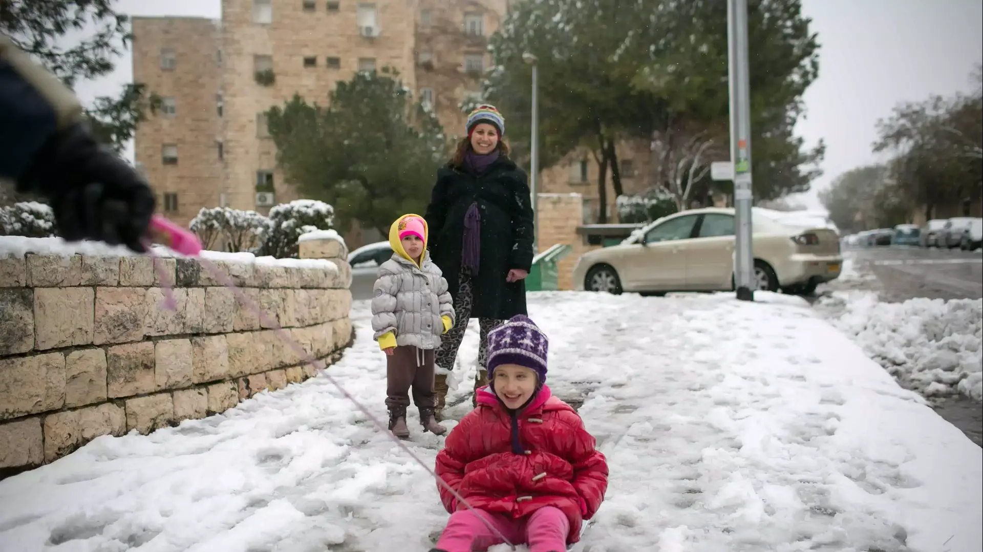 שלג בירושלים. דצמבר 2013