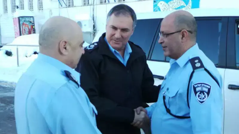 מפכ"ל המשטרה יוחנן דנינו הגיע לצפת, דצבר 2013 מפכ"ל המשטרה יוחנן דנינו הגיע לצפת, דצבר 2013