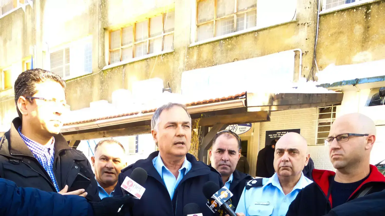מפכ"ל המשטרה יוחנן דנינו בצפת  בצפת. דצמהר 2013