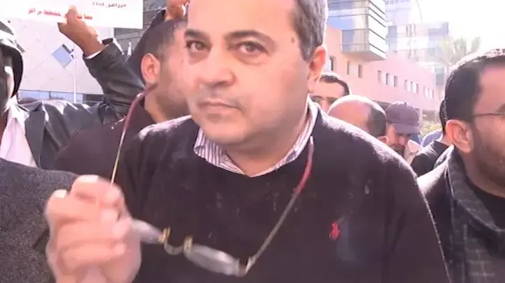 ח"כ אחמד טיבי בהפגנה נגד מעצר נגד מעצר המוחים על תוכנית פראוור. דצמבר 2013 ח"כ אחמד טיבי בהפגנה נגד מעצר נגד מעצר המוחים על תוכנית פראוור. דצמבר 2013