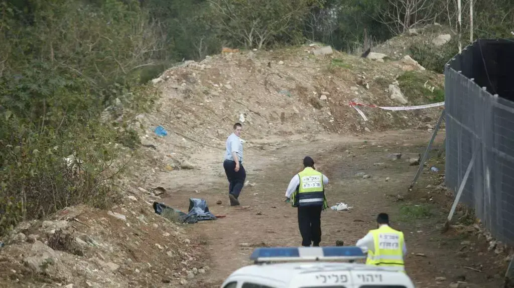 זירת הרצח בבני ברק, דצמבר 2013 זירת הרצח בבני ברק, דצמבר 2013