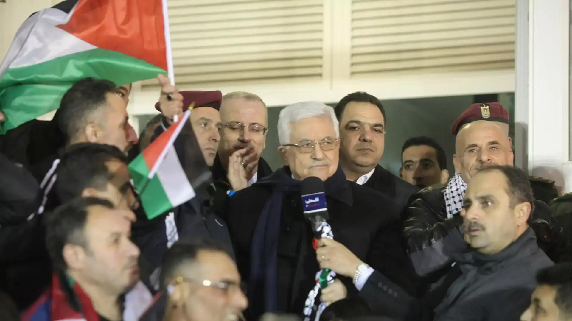 שחרור אסירים פלסטינים ברמאללה, 31 בדצמבר 2013