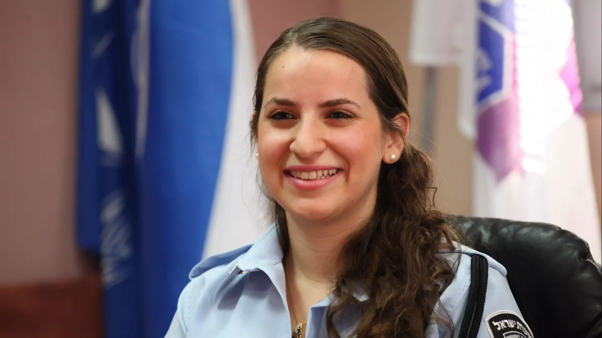 השוטרת הודיה אהרון במחוז ש"י, ינואר 2014 השוטרת הודיה אהרון במחוז ש"י, ינואר 2014