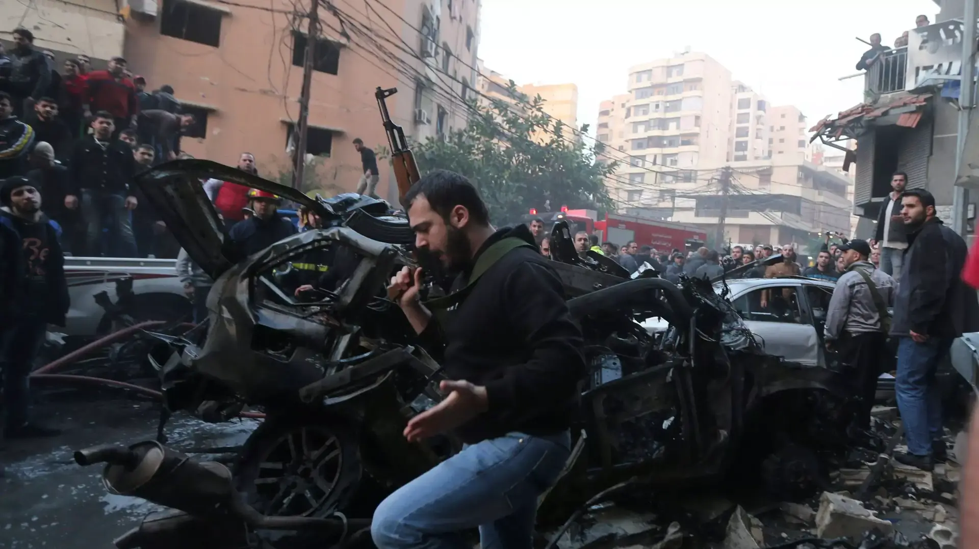 פיגוע ברובע דאחייה בדרום ביירות, לבנון. 2 בינואר 2014 פיגוע ברובע דאחייה בדרום ביירות, לבנון. 2 בינואר 2014