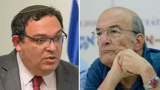 שר החינוך שי פירון ויוסי שריד שר החינוך לשעבר. ינואר 2014
