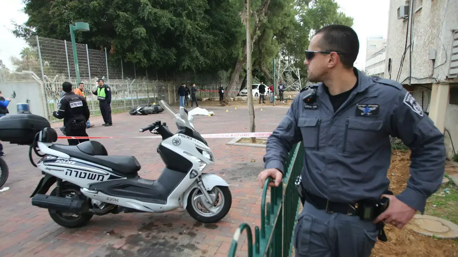 זירת הרצח ברחוב הבעל שם טוב ביפו. ינואר 2014 זירת הרצח ברחוב הבעל שם טוב ביפו. ינואר 2014