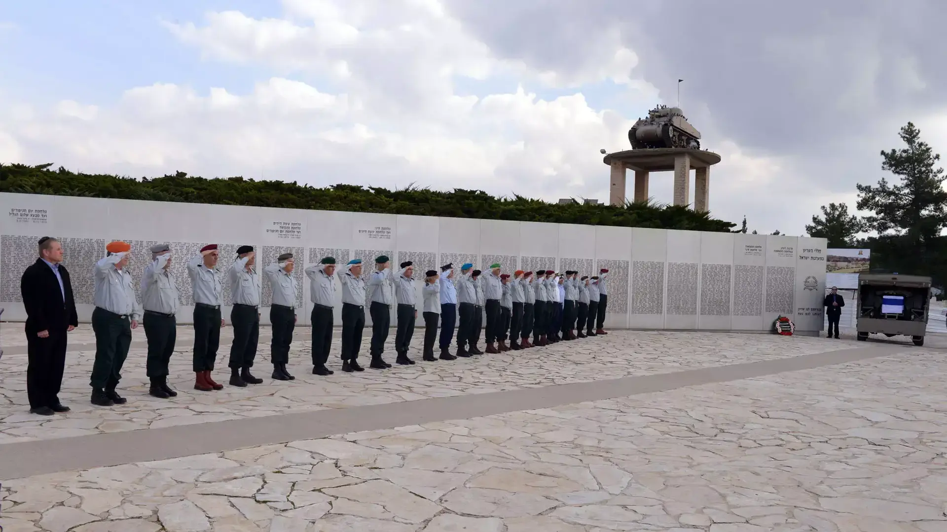 טקס הפרידה מאריאל שרון שהתקיים היום בלטרון, ינואר 2014