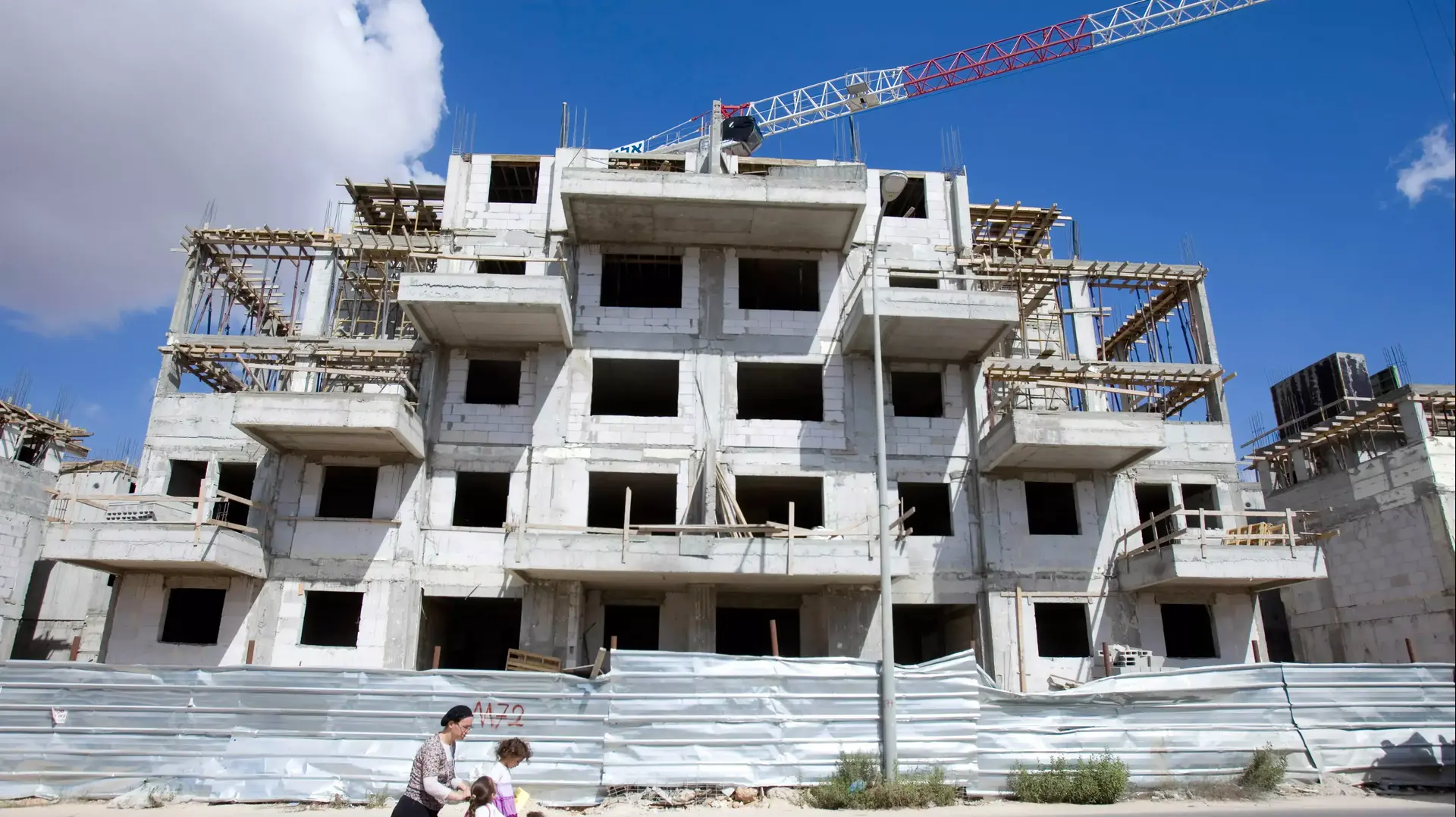 אתר בנייה במודיעין עלית, 2010 אתר בנייה במודיעין עלית, 2010