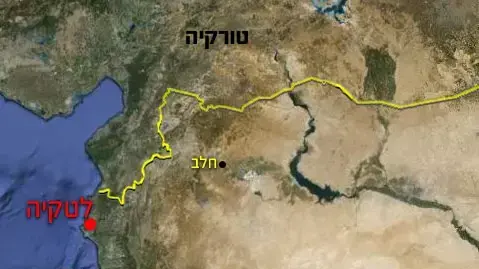 מפת העיר לטקיה, סוריה. ינואר 2014 מפת העיר לטקיה, סוריה. ינואר 2014