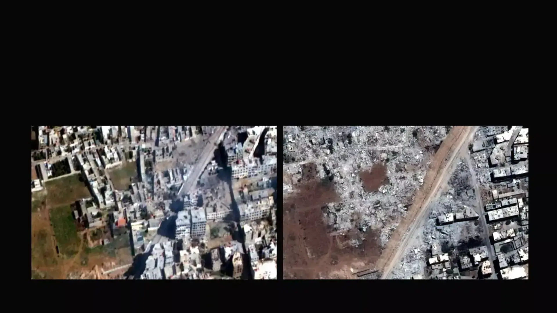 שכונות שלמות בדמשק הוחרבו על ידי הממשל תמונות לווין, ינואר 2014 שכונות שלמות בדמשק הוחרבו על ידי הממשל תמונות לווין, ינואר 2014