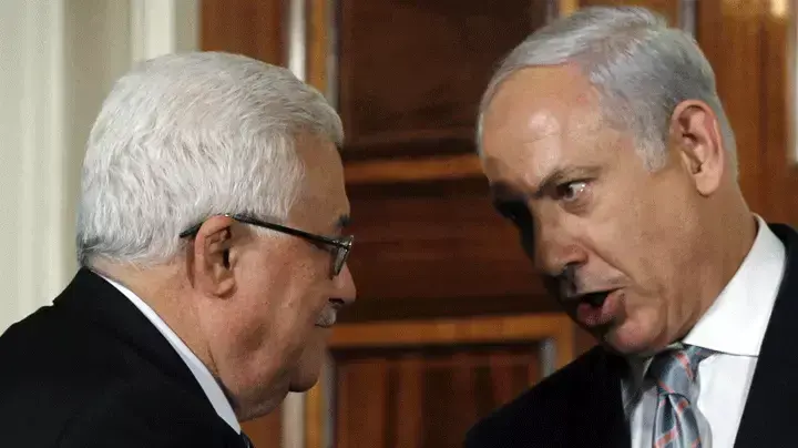 בנימין נתניהו ואבו מאזן בבית הלבן, ערב לפני השקת השיחות הישירות