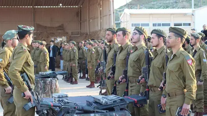 חיילים חרדים שהושבעו בבסיס פלס נח"ל בבקעת הירדן, פברואר 2014 חיילים חרדים שהושבעו בבסיס פלס נח"ל בבקעת הירדן, פברואר 2014