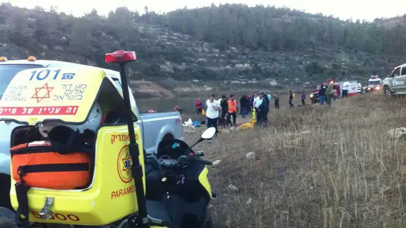 חשד לטביעה במאגר המים בבית זית. פברואר 2014