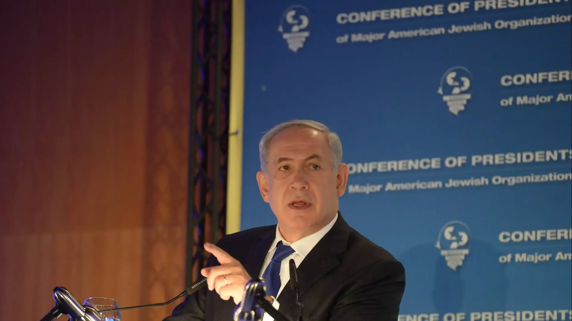 ראש הממשלה בנימין נתניהו נושא דברים בכנס ועידת הנשיאים במלון ענבל בירושלים ראש הממשלה בנימין נתניהו נושא דברים בכנס ועידת הנשיאים במלון ענבל בירושלים