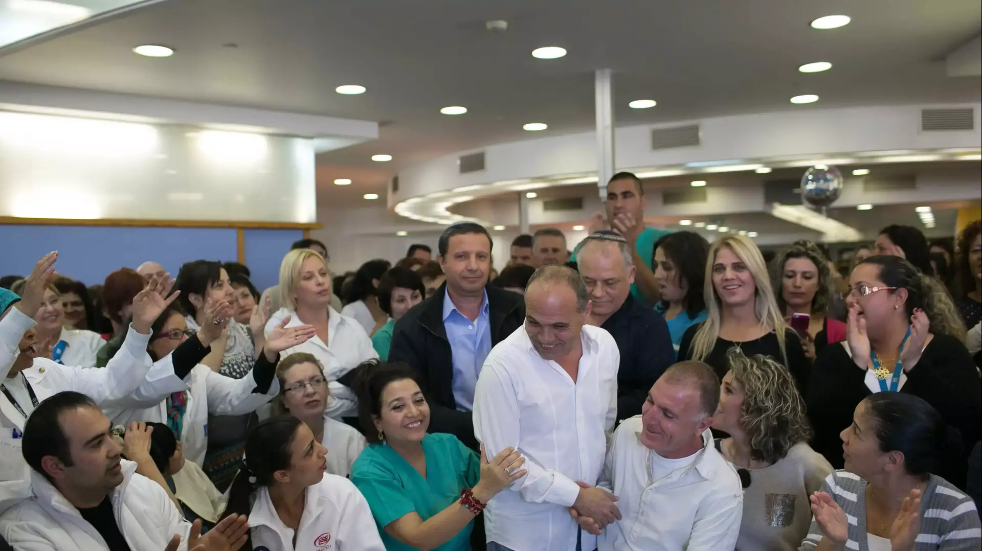 כנס עובדי הדסה לאחר סיום השביתה. פברואר 2014 כנס עובדי הדסה לאחר סיום השביתה. פברואר 2014