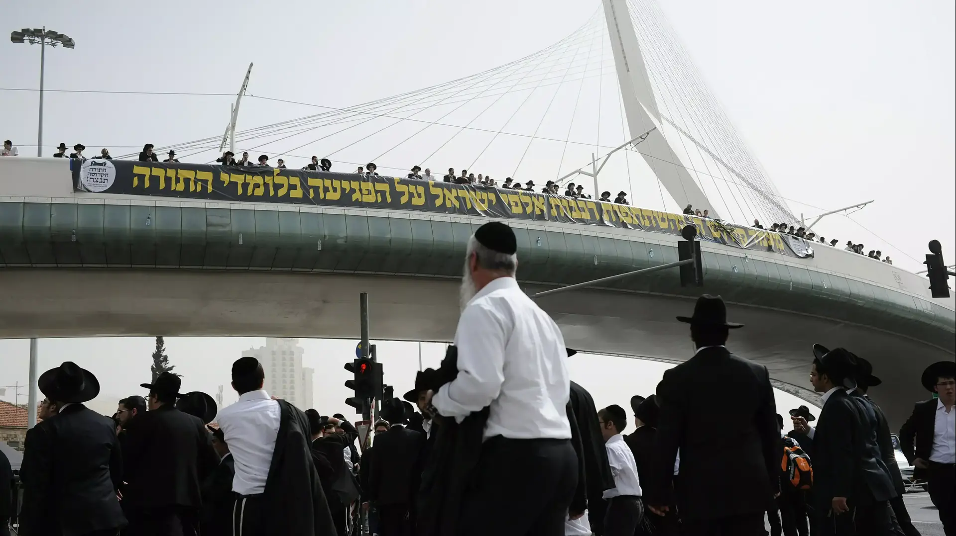 הכנות לקראת הפגנת החרדים בירושלים, פברואר 2014 הכנות לקראת הפגנת החרדים בירושלים, פברואר 2014