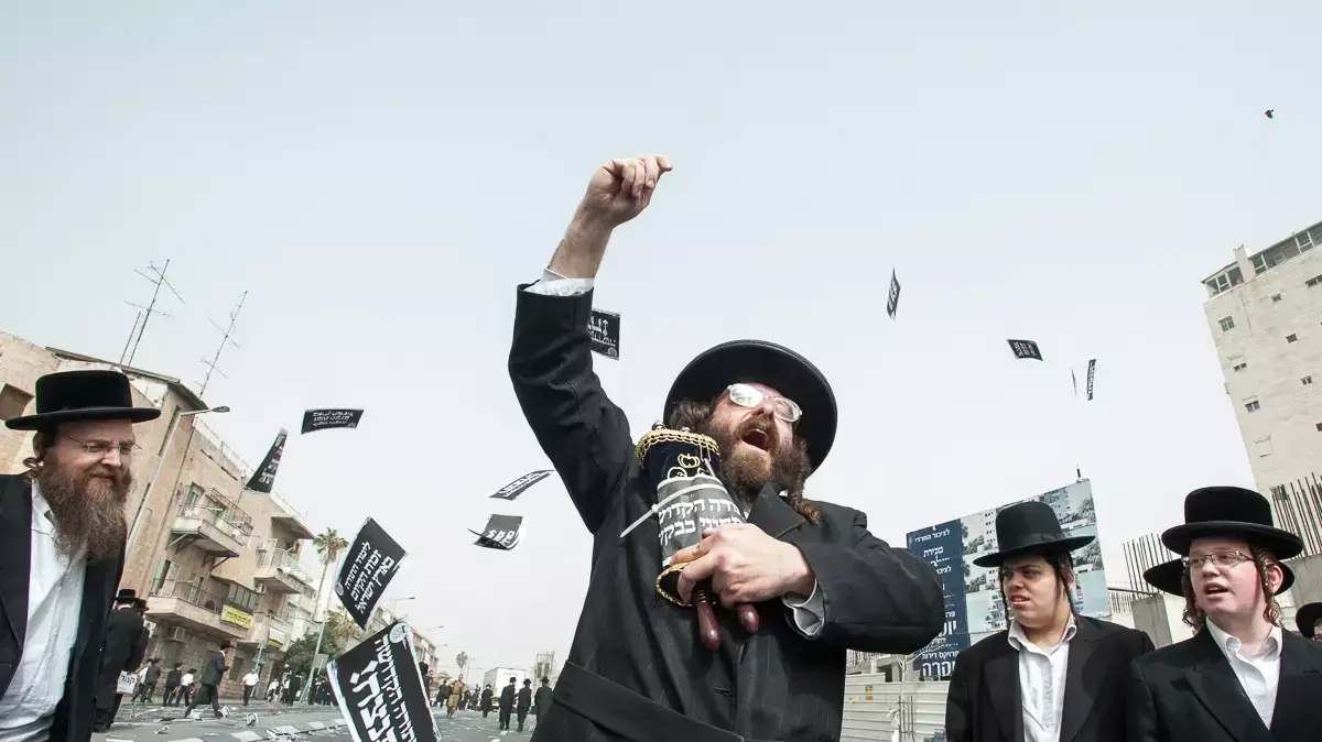 הכנות לקראת הפגנת החרדים בירושלים, פברואר 2014 הכנות לקראת הפגנת החרדים בירושלים, פברואר 2014