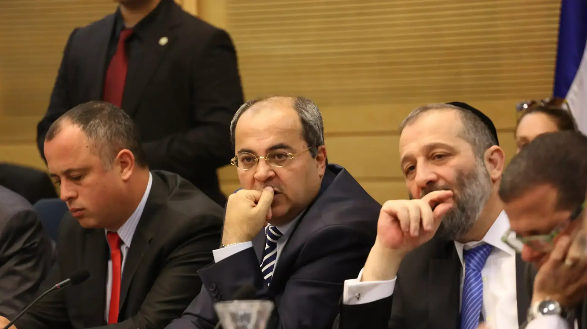 כנס של האופוזיציה שמחרימה את דיוני המליאה. מרץ 2014