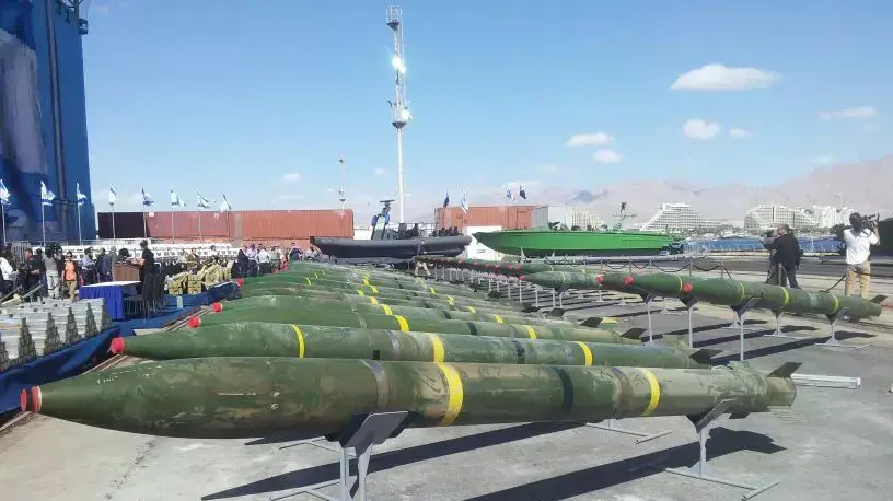 תערוכת הנשק שהיה על הספינה שנתפסה בלב ים, אילת. מרץ 2014
