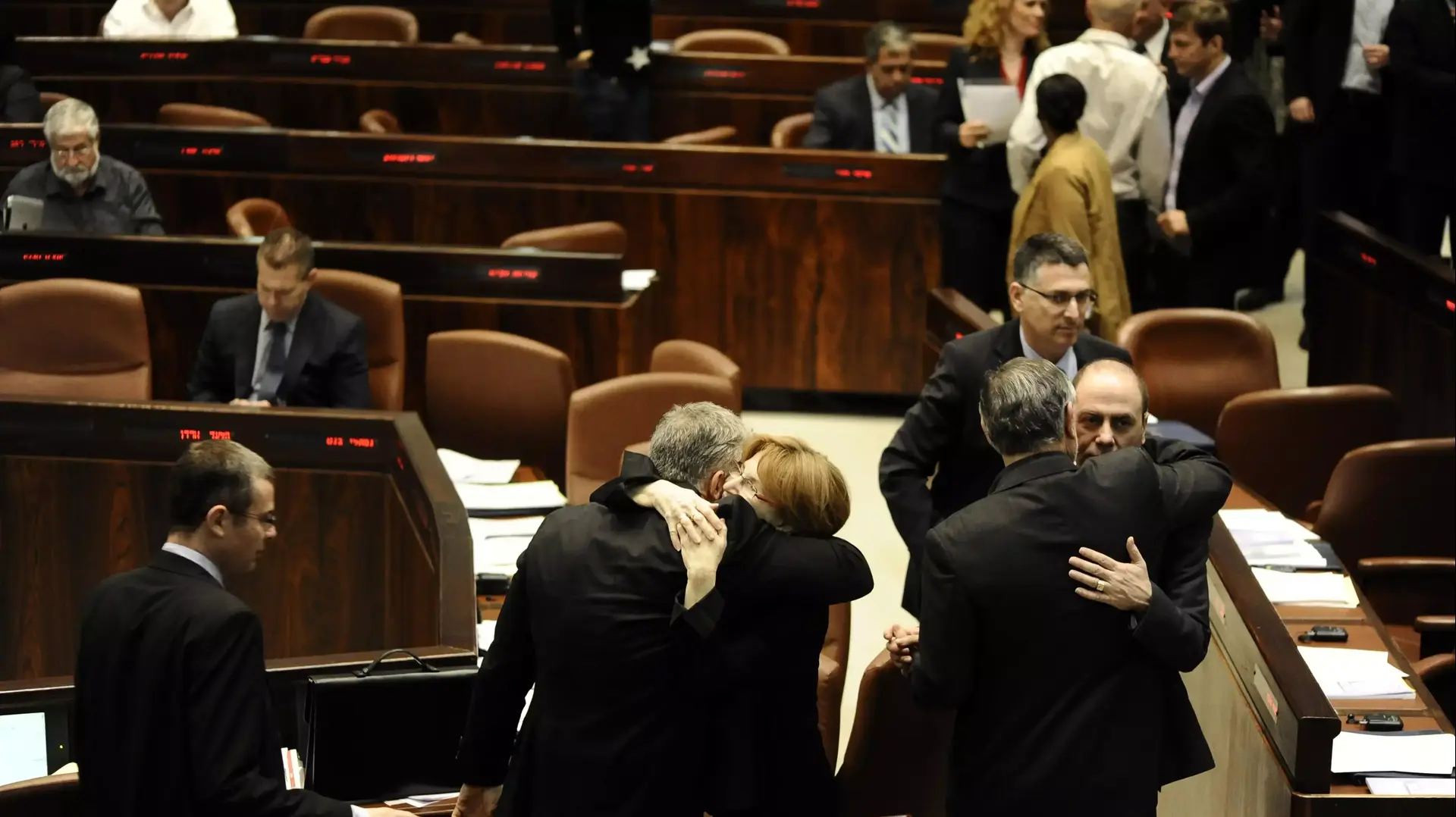הדקות שלאחר ההצבעה שבה עבר חוק הגיוס בכנסת, מרץ 2014 הדקות שלאחר ההצבעה שבה עבר חוק הגיוס בכנסת, מרץ 2014