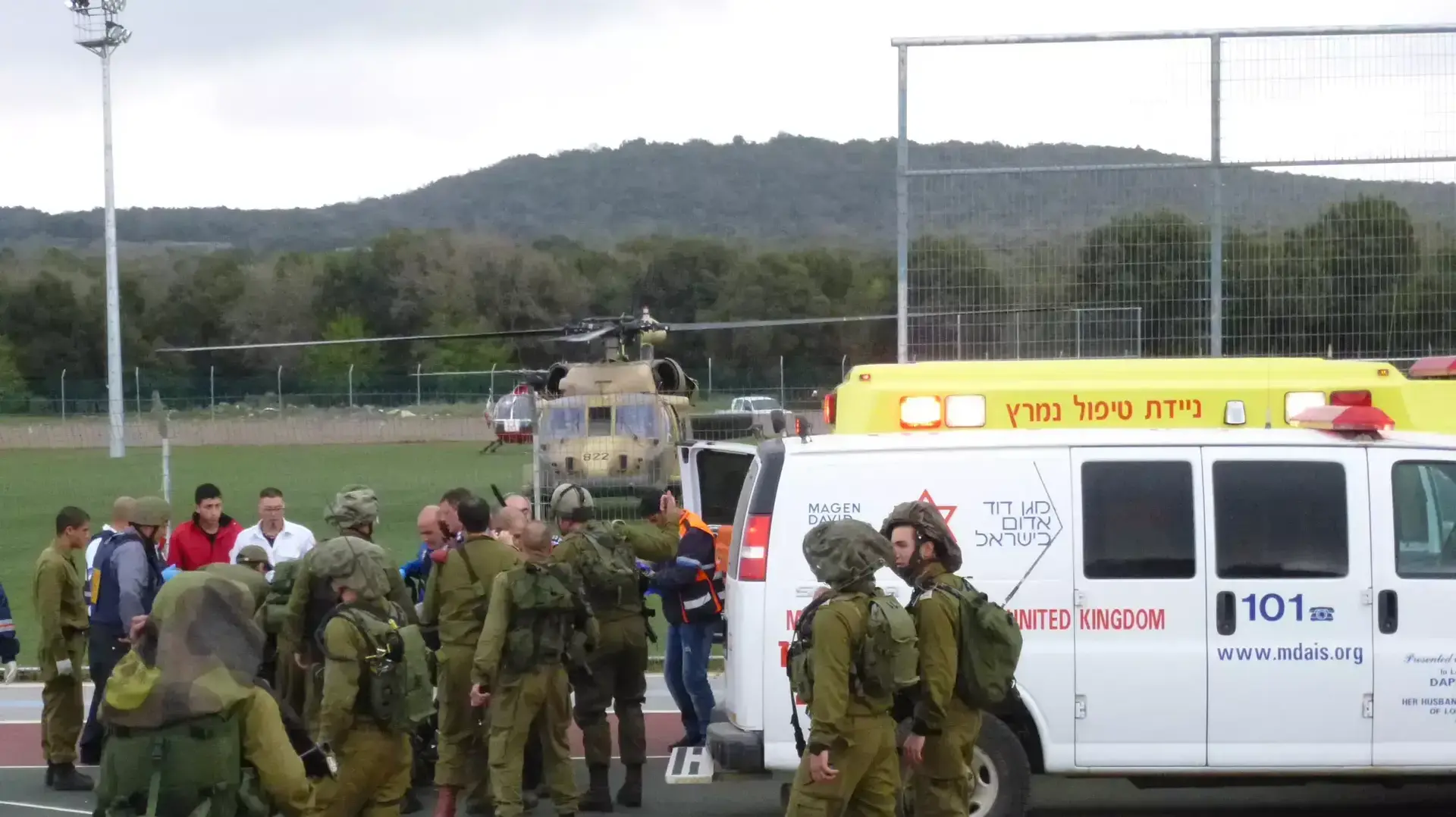 כוח צה"ל נפגע ממטען ליד מג'דל שמס, מרץ 2014 כוח צה"ל נפגע ממטען ליד מג'דל שמס, מרץ 2014