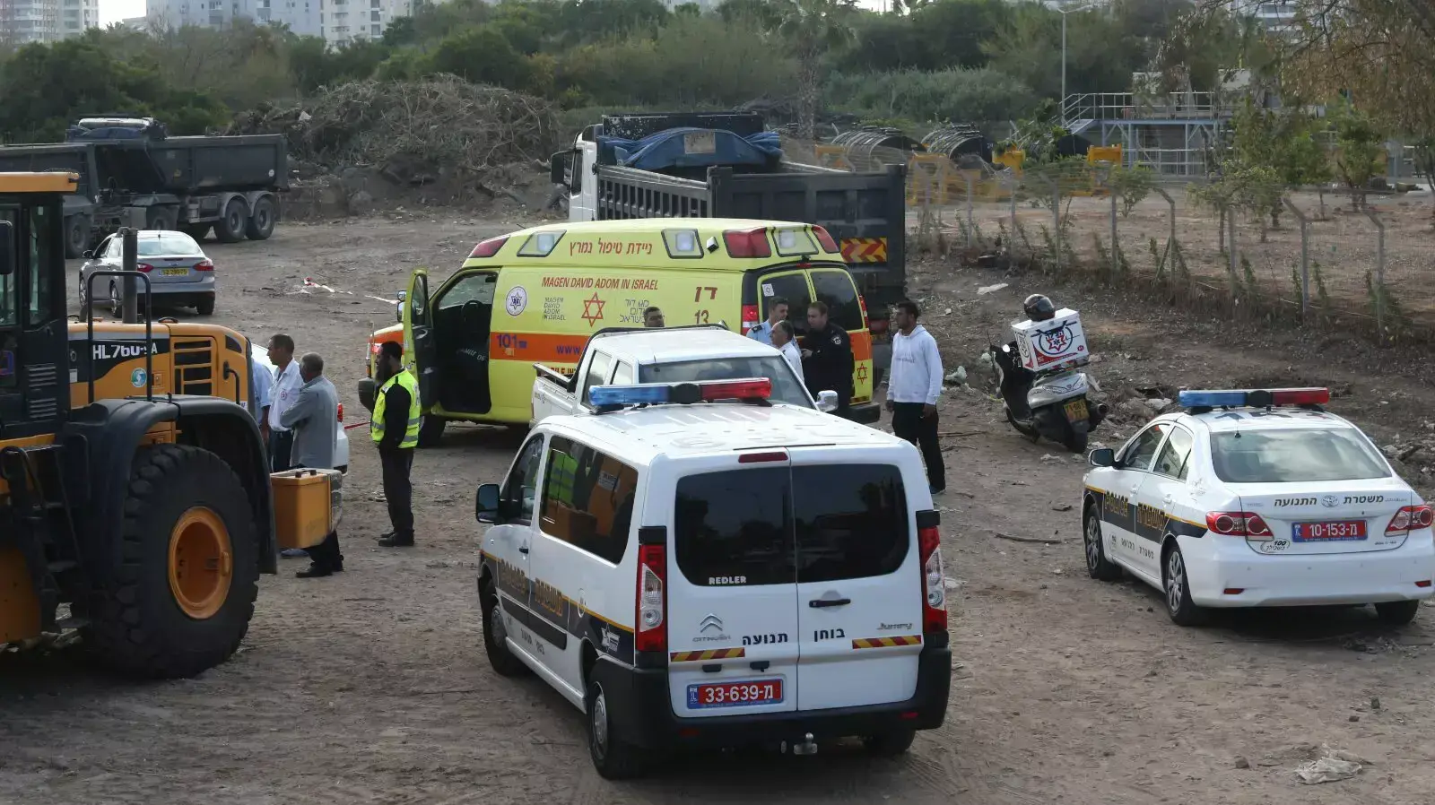 שומר נדרס למוות על ידי משאית בכניסה לאתר בנייה בתל אביב, 4 באפריל 2014 שומר נדרס למוות על ידי משאית בכניסה לאתר בנייה בתל אביב, 4 באפריל 2014