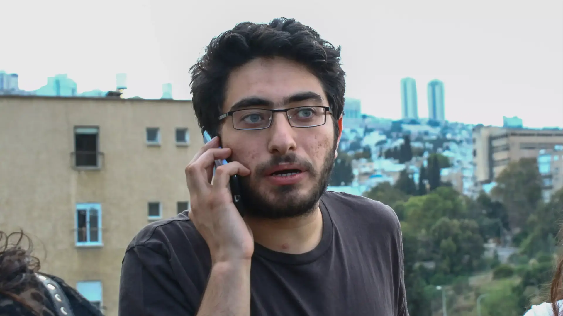 העיתונאי מ'גד כיאל שוחרר למעצר בית, חיפה. אפריל 2014