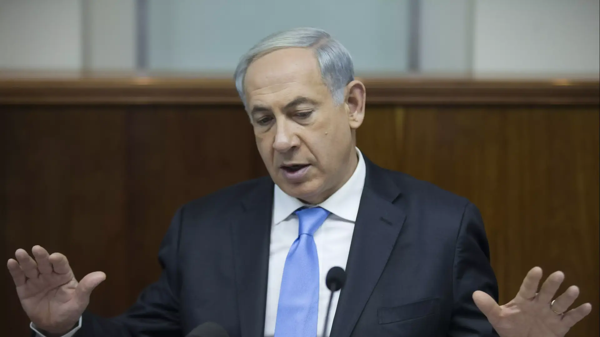 ראש הממשלה בנימין נתניהו בישיבת הממשלה בירושלים 2013 ראש הממשלה בנימין נתניהו בישיבת הממשלה בירושלים 2013