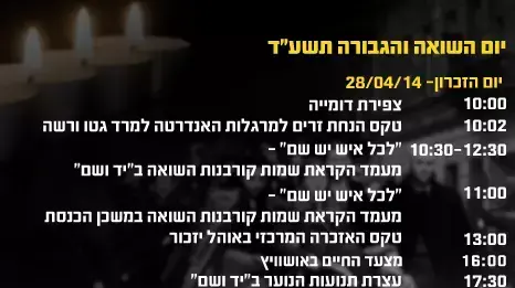 אינפו אירועי יום השואה 2014 אינפו אירועי יום השואה 2014