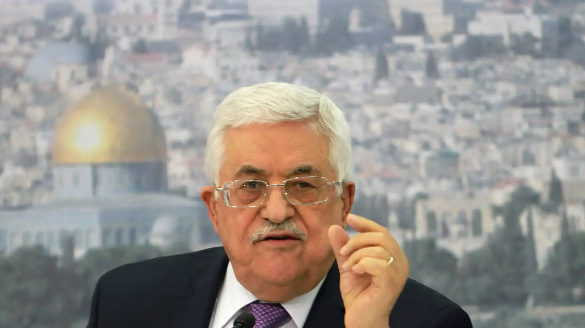 יו"ר הרשות הפלסטינית אבו מאזן  רמאללה, אפריל 2014