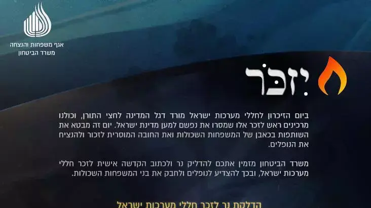 אפליקציית ה"יזכור" של משרד הביטחון
