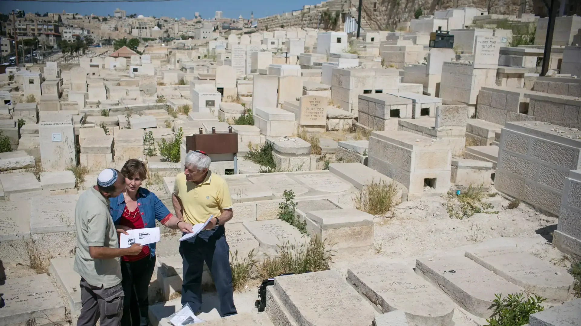 סטיבן גלייזר דורית פרי ומוטי שמיס שאיתרו פרטים על משה כהן ז"ל ומצאו את קברו בהר הזיתים. מאי 2014 סטיבן גלייזר דורית פרי ומוטי שמיס שאיתרו פרטים על משה כהן ז"ל ומצאו את קברו בהר הזיתים. מאי 2014