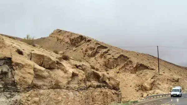 שיטפונות וסחף בכביש 90 בערבה, מאי 2014