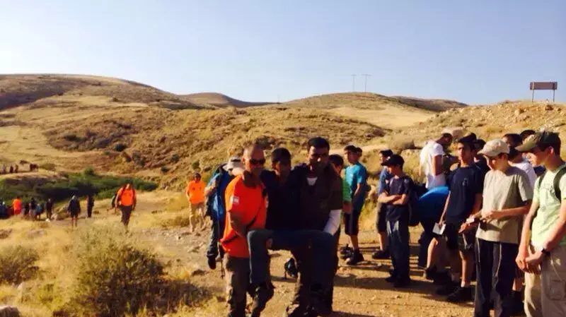 חילוץ בוואדי קלט, צפון ים המלח. מאי 2014