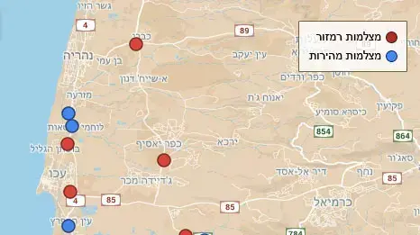 מיפוי מצלמות תנועה