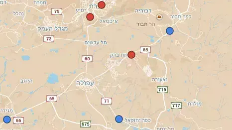 מיפוי מצלמות תנועה