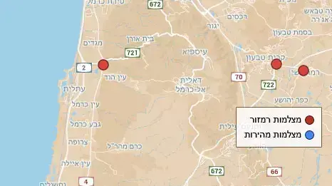 מיפוי מצלמות תנועה