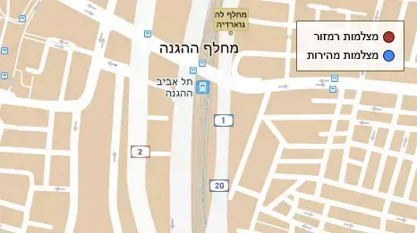 מיפוי מצלמות תנועה