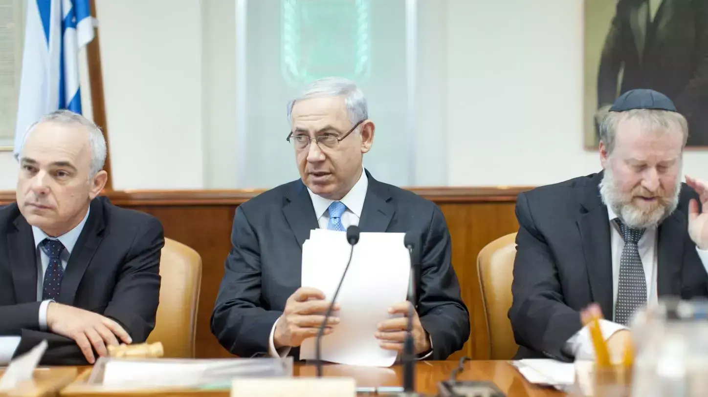 ראש הממשלה בנימין נתניהו בישיבת הממשלה השבועית. 25 במאי 2014