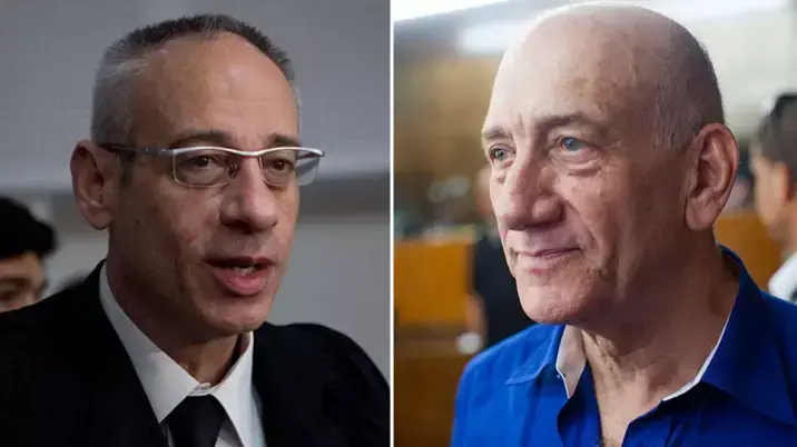 אהוד אולמרט ועורך דין ונבות תל צור. מאי 2014 אהוד אולמרט ועורך דין ונבות תל צור. מאי 2014
