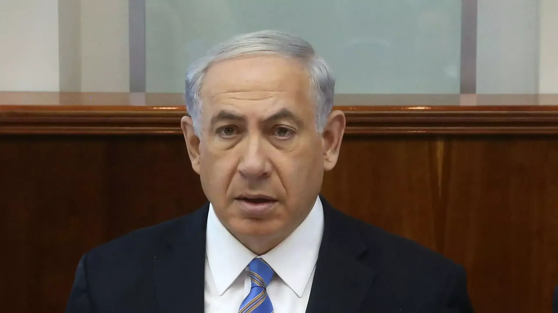 בנימין נתניהו בישיבת הממשלה. מאי 2014 בנימין נתניהו בישיבת הממשלה. מאי 2014