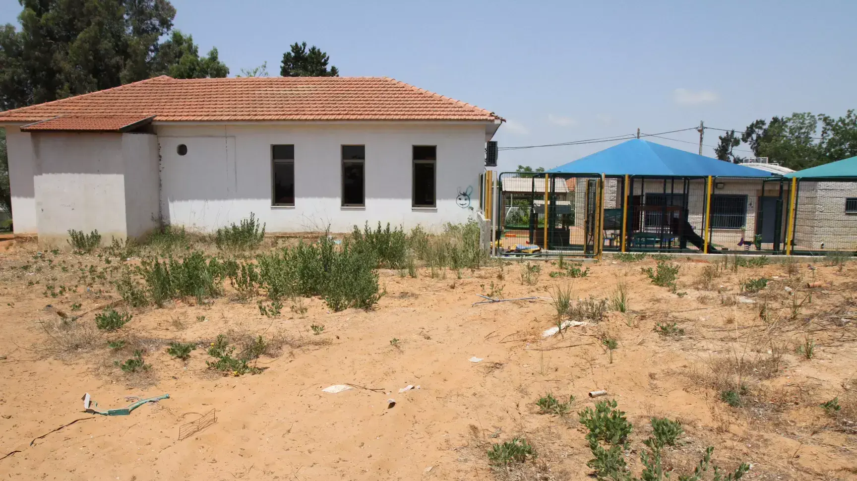 המקום שבו נמצאה הילדה בפרדס חנה